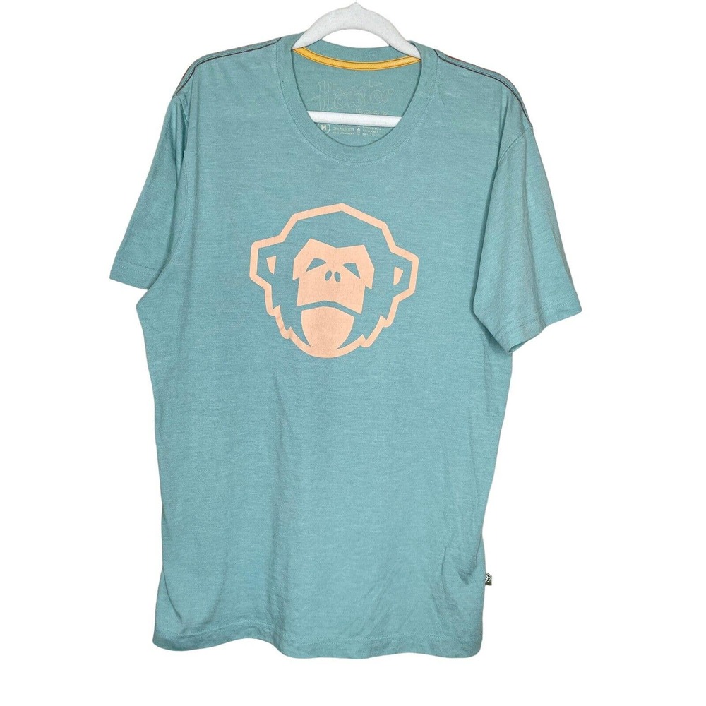 Howler Bros Medium Mens Blue Regular Fit Short Sleeve Crew Neck Pullover T Shirt